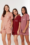Cotton Pajama Set - Short Sleeves with Shorts