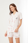 Hazy Leaves Printed Pajamas