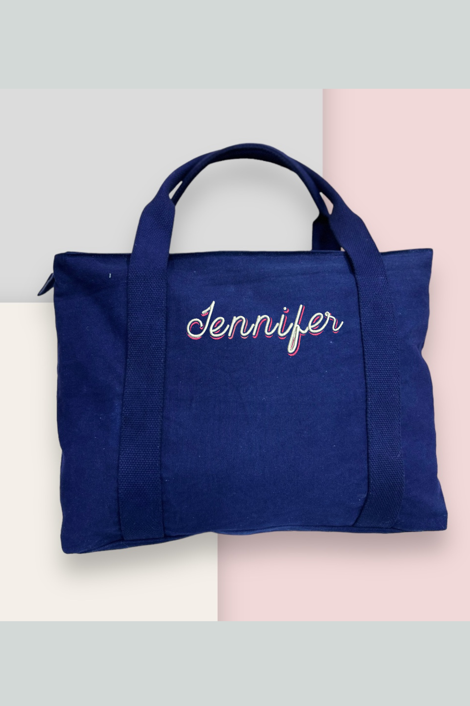 Sannovo Personalized 3 Pcs Purse & Wallet Set With Makeup Bag | Custom Name Tote Bag Gift For Women - View #7