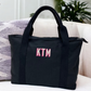 Personalized Tote Bag with Shadow Font