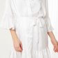 Luxe Satin Robe with Cute Ruffles