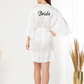 Luxe Satin Robe with Cute Ruffles