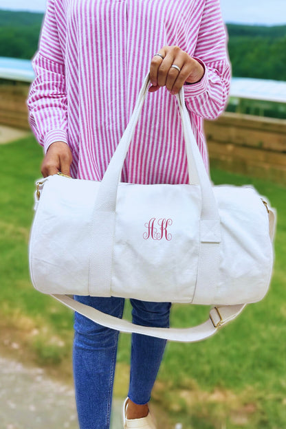 Personalised Duffle Bag with shadow Font