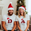 Christmas T-Shirts - White with Red Checks