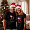 Christmas T-Shirts - Black with Red checks