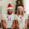 Christmas T-Shirts - White with Black Checks