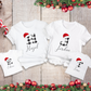 Christmas T-Shirts - White with Black Checks