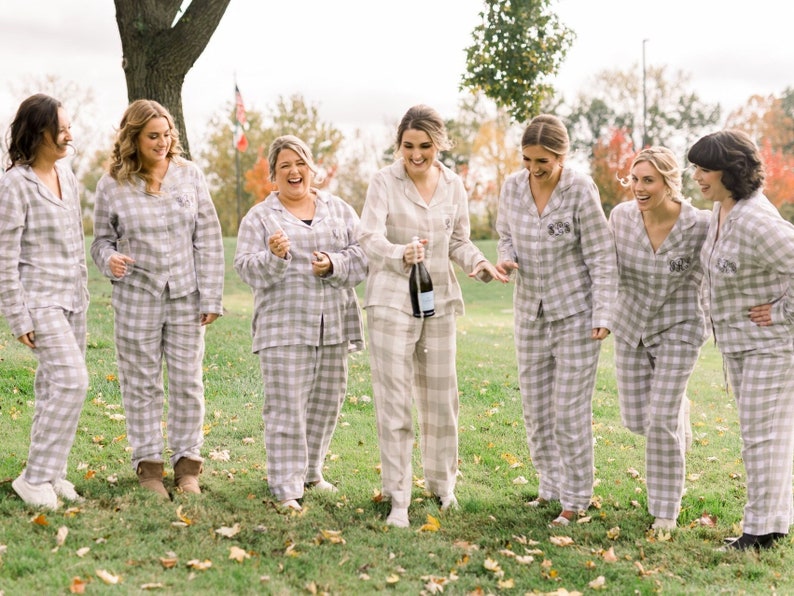 Flannel Pajama Set for Bridesmaids – Blush Brides