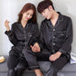 Couples Matching Satin Luxe Pajamas Set