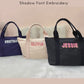 Personalized Tote Bag with Shadow Font